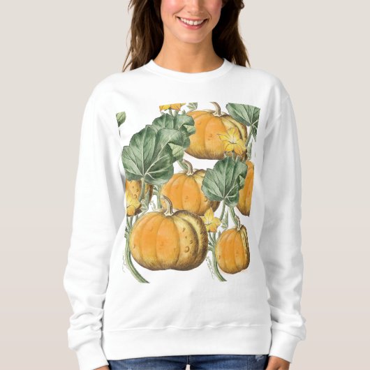 Herbst Vintage Pumpkins Sweatshirt (Vorderseite)