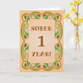 Herbst Vintager Feiertag oder Geburtstag Karte (Gelbe Blume)