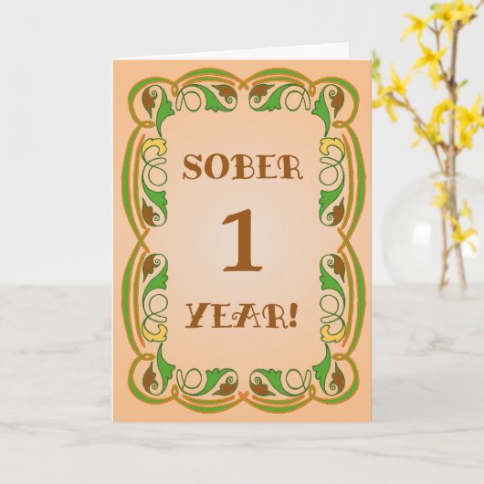 Herbst Vintager Feiertag oder Geburtstag Karte (Gelbe Blume)