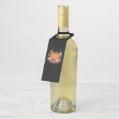 Herbst Vintager Pumpkin Herbst Erntedank Flaschenanhänger (Angewinkelt)