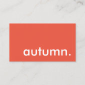 Herbst Visitenkarte (Vorderseite)