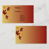 Herbst-Visitenkarte Visitenkarte (Vorne/Hinten)