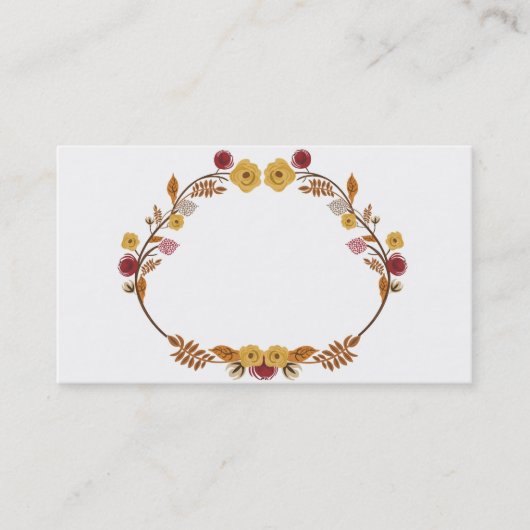 Herbst-Visitenkarte Visitenkarte (Vorderseite)