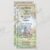 Herbst-Vista-Hochzeitsprogramm Programm (Vorne/Hinten)