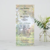 Herbst-Vista-Hochzeitsprogramm Programm (Stehend Vorderseite)