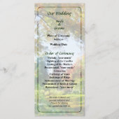 Herbst-Vista-Hochzeitsprogramm Programm (Vorderseite)