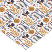 Herbst-Vogel-Volkskunst-Muster Kurzer Tischläufer (Ecke)