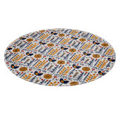 Herbst-Vogel-Volkskunst-Muster Schneidebrett (Ecke)