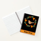 Herbst-Vogel-Volkskunst Notizblock (Innenseite)