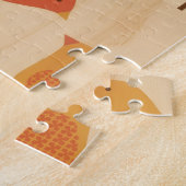 Herbst-Vogel-Volkskunst Puzzle (Seite)