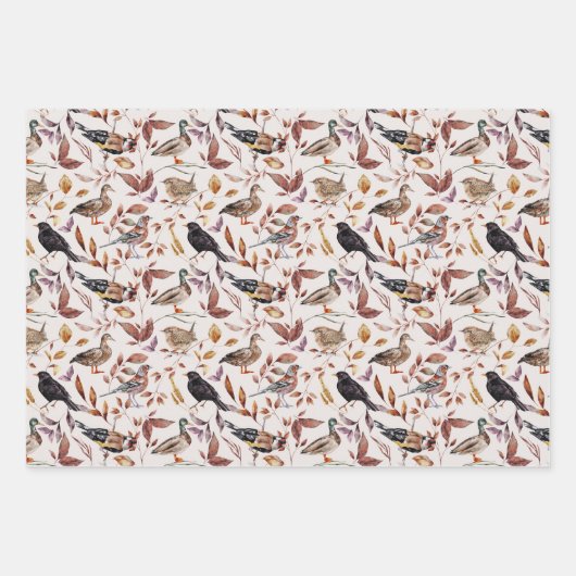 Herbst Vogelmigrations-Enten Geschenkpapier Set (Vorderseite 2)