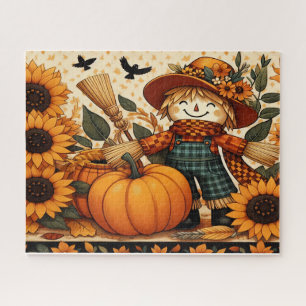 Herbst Vogelscheuche Puzzle