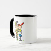 Herbst Vogelscheuche Tasse (Vorderseite Links)