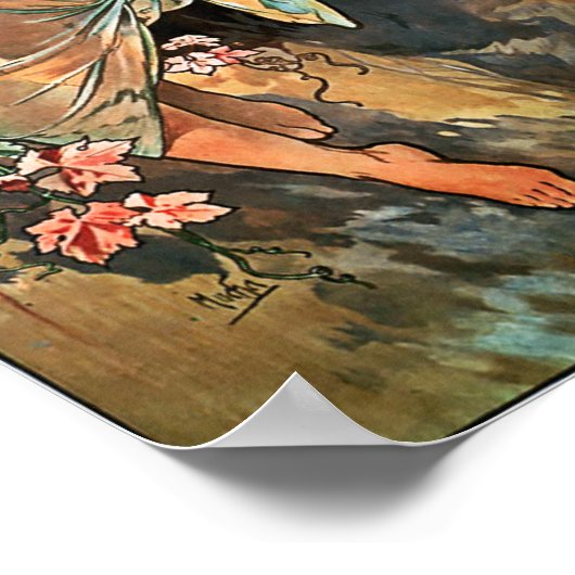 Herbst von Alfons Mucha 1896 Poster (Ecke)