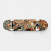 Herbst von Alfons Mucha 1896 Skateboard (Horizontal)