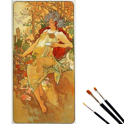 Herbst von Alphonse Mucha Seidenpapier