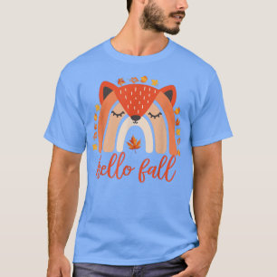 Herbst von Boho Rainbow Happy Fall Y'all Foes Swee T-Shirt