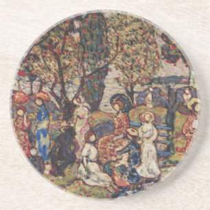 Herbst von Maurice Prendergast, Vintage Fine Art Sandstein Untersetzer