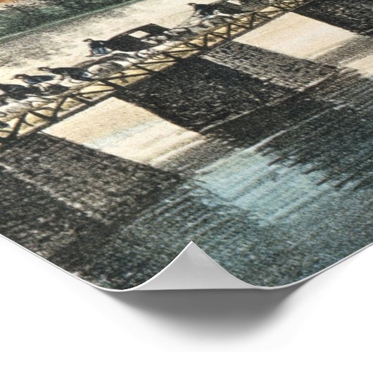 Herbst von Richmond 2. April 1865 Poster (Ecke)