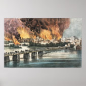 Herbst von Richmond 2. April 1865 Poster (Vorne)