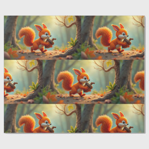 Herbst-Wald-Geschenkpapier Geschenkpapier