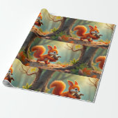 Herbst-Wald-Geschenkpapier Geschenkpapier (Ungerollt)