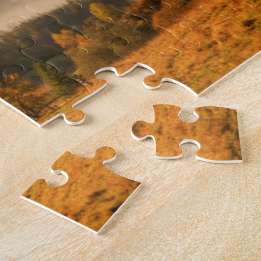 Herbst-Wald in den Bergen Puzzle (Seite)