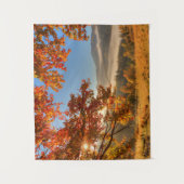 Herbst-Wald in den Bergen Wandteppich (Vorderseite)