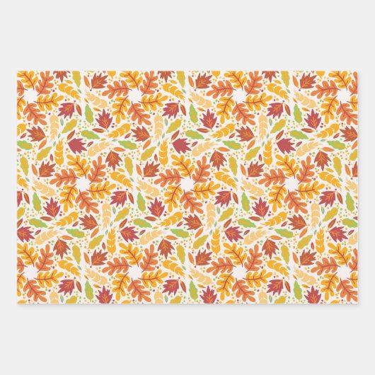 Herbst-Waldland-Herbstleaves Geschenkpapier Set (Vorderseite 3)