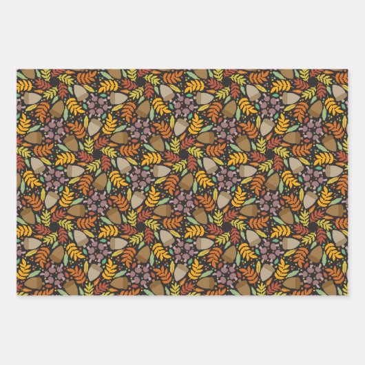Herbst-Waldland-Herbstleaves Geschenkpapier Set (Vorderseite 2)