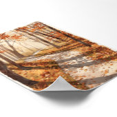 Herbst-Waldpfade-Poster Poster (Ecke)