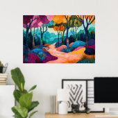 Herbst-Waldposter Poster (Heimbüro)