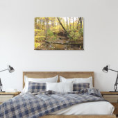 Herbst-Waldstrom Leinwanddruck (Insitu (Schlafzimmer))