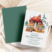 Herbst Waldtiere 1. Geburtstag Einladung