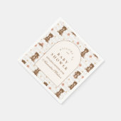Herbst-Waldtiere-Baby-Party Serviette (Ecke)