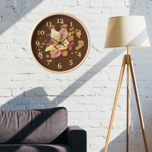 Herbst-Wanduhr, 8" rundes Acryl Uhr