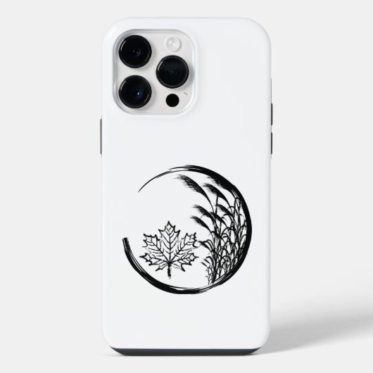 Herbst-Wappen iPhone Hülle (Rückseite)