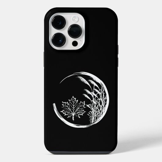Herbst-Wappen iPhone Hülle (Rückseite)