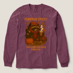 Herbst-Waschbär Lustiger Kürbis-Gewürz-Latte Tri-Blend Shirt