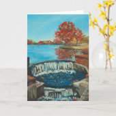 Herbst-Wasserfall, Brookwood Hall Karte (Gelbe Blume)