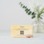 Herbst Wasserfarbe Flora Terracotta Begleitkarte (Stehend Vorderseite)