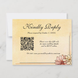 Herbst Wasserfarbe Flora Terracotta RSVP Karte