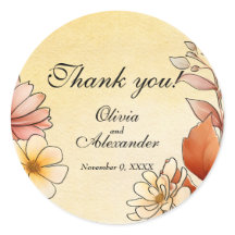 Herbst Wasserfarbe Flora Terracotta