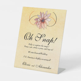 Herbst Wasserfarbe Flora Terracotta Sockelschild