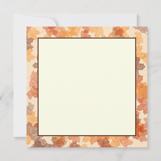 Herbst Wasserfarbe Friedlich Girl Walking (Rückseite)