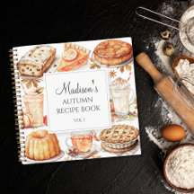 Herbst Wasserfarbe Rezept Kochbuch 3 Ring Bind