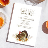 Herbst Wasserfarbe Türkei Erntedank Abendessen Einladung