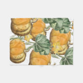 Herbst Wasserfarbe Vintage Pumpkins Fleecedecke (Vorderseite (Horizontal))