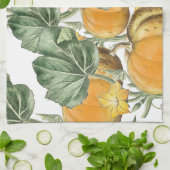 Herbst Wasserfarbe Vintage Pumpkins Geschirrtuch (Gefaltet)