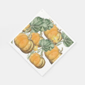 Herbst Wasserfarbe Vintage Pumpkins Serviette (Ecke)